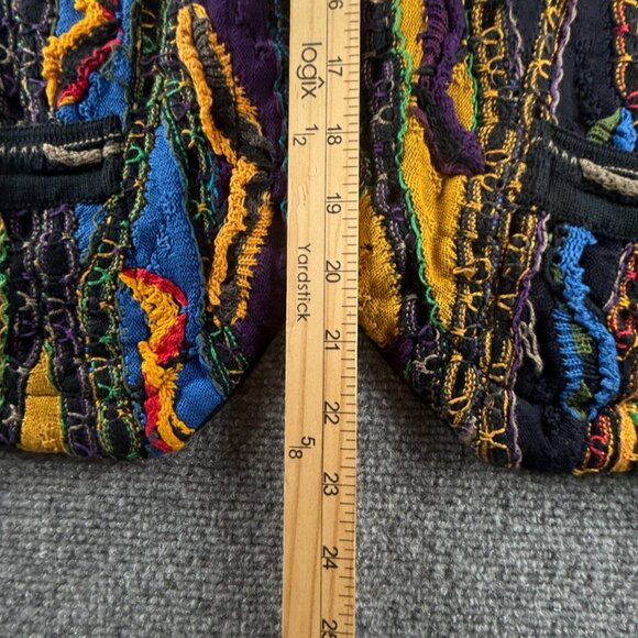 Coogi Medium Cotton Colorful Australia Knit Sweater Vest Sleeveless 3D ** - Picture 7 of 16